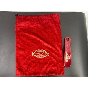 Sepol Shoe Dust Bag (14”x10”)And Shoe Horn In Red (B-6)